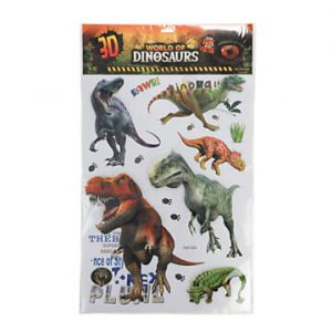 muurdeco stickers Dinosaurussen 3D