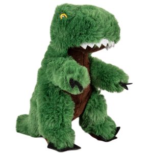 T-Rex pluche knuffel 17 cm groen